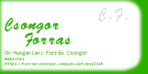 csongor forras business card