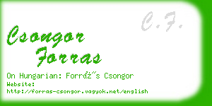 csongor forras business card